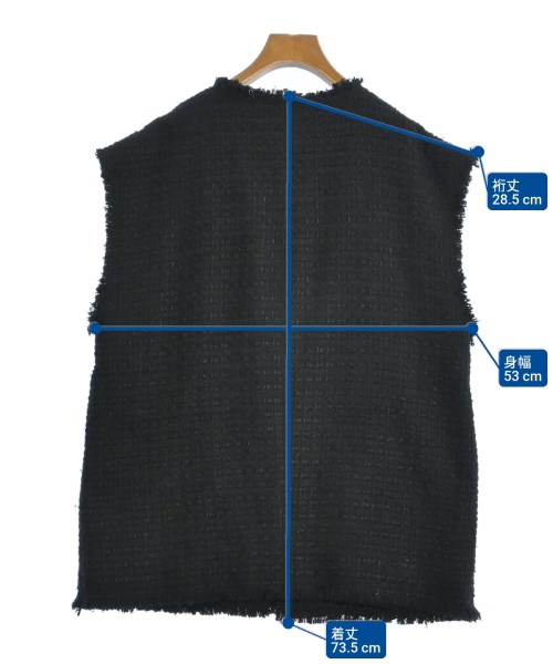 apart by lowrys（アパートバイローリーズ）ベスト 黒 サイズ:F レディース/2200631781011