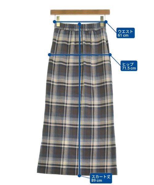 apart by lowrys（アパートバイローリーズ）ロング・マキシ丈スカート 茶 サイズ:M レディース/2200634802010