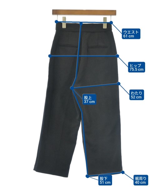 apart by lowrys（アパートバイローリーズ）スラックス 黒 サイズ:S レディース/2200612725041