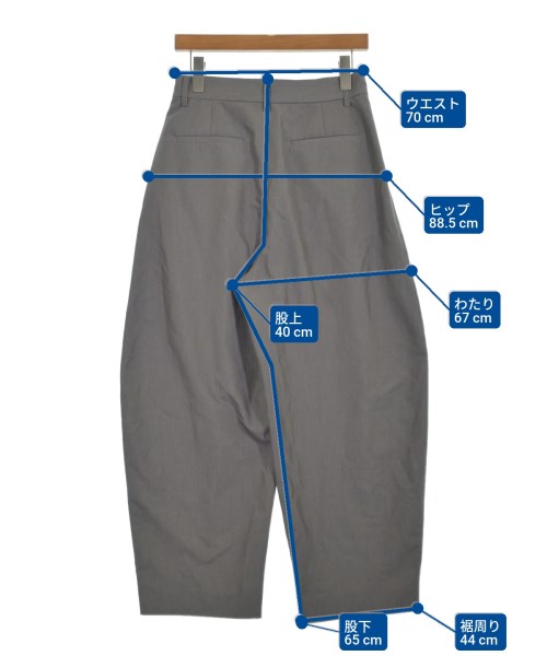 apart by lowrys（アパートバイローリーズ）スラックス グレー サイズ:L レディース/2200624948131