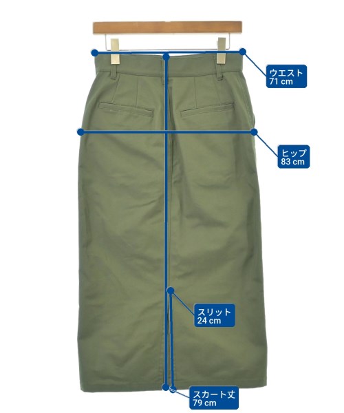 apart by lowrys（アパートバイローリーズ）ロング・マキシ丈スカート カーキ サイズ:M レディース/2200615325057