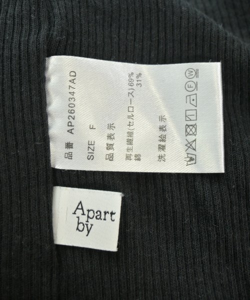 apart by lowrys（アパートバイローリーズ）Tシャツ・カットソー 黒 サイズ:F レディース/2200617505112