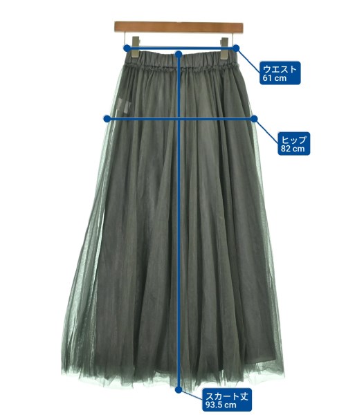 apart by lowrys（アパートバイローリーズ）ロング・マキシ丈スカート グレー サイズ:F レディース/2200609183090