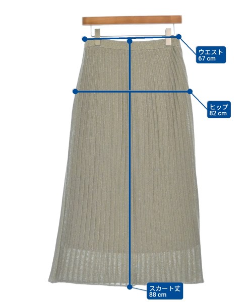 apart by lowrys（アパートバイローリーズ）ロング・マキシ丈スカート グレー サイズ:F レディース/2200611191014