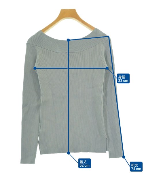 apart by lowrys（アパートバイローリーズ）ニット・セーター 青 サイズ:M レディース/2200679071037