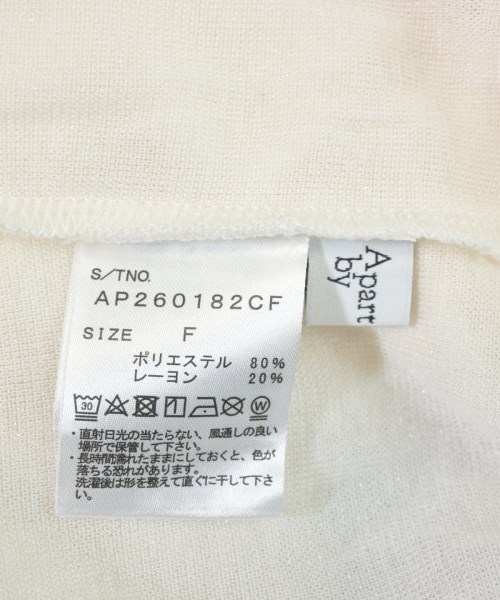 apart by lowrys（アパートバイローリーズ）Tシャツ・カットソー 白 サイズ:F レディース/2200692968543