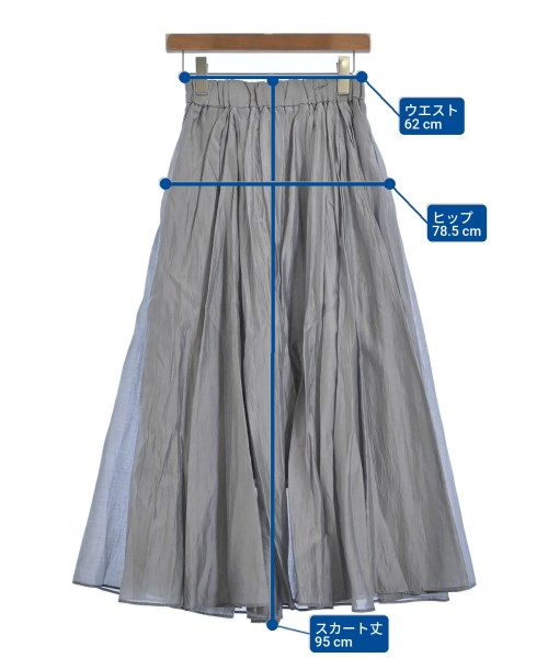 apart by lowrys（アパートバイローリーズ）ロング・マキシ丈スカート グレー サイズ:S レディース/2200650677074