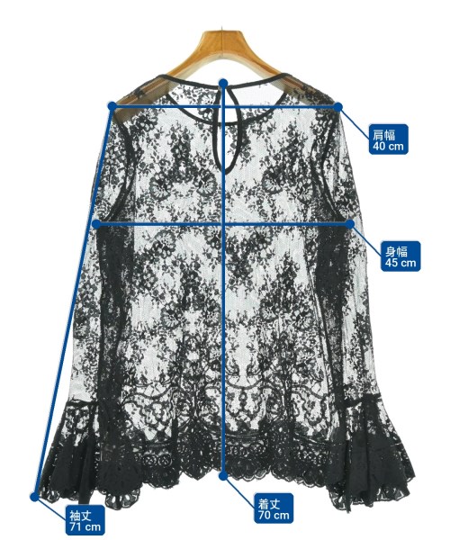 apart by lowrys（アパートバイローリーズ）Tシャツ・カットソー 黒 サイズ:F レディース/2200719056079