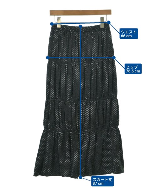 apart by lowrys（アパートバイローリーズ）ロング・マキシ丈スカート 黒 サイズ:F レディース/2200624372127