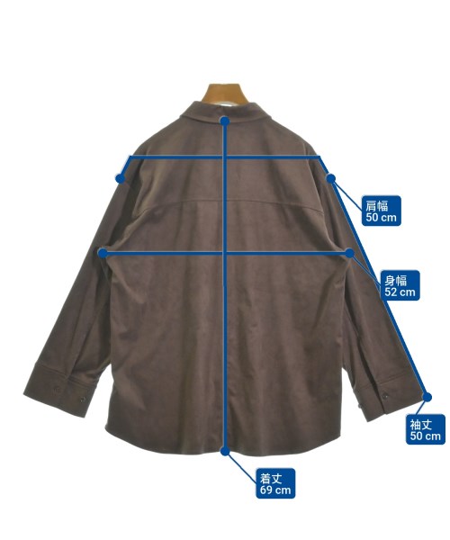 apart by lowrys（アパートバイローリーズ）カジュアルシャツ 茶 サイズ:F レディース/2200642457011