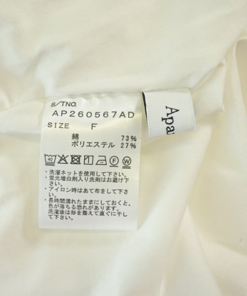 apart by lowrys（アパートバイローリーズ）Tシャツ・カットソー 白 サイズ:F レディース/2200640362256