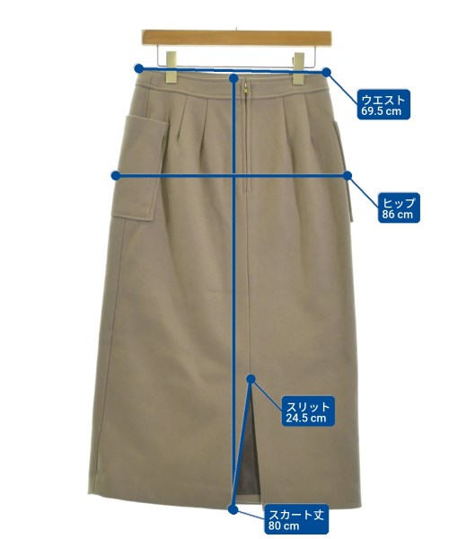 apart by lowrys（アパートバイローリーズ）ロング・マキシ丈スカート ベージュ サイズ:L レディース/2200646429083