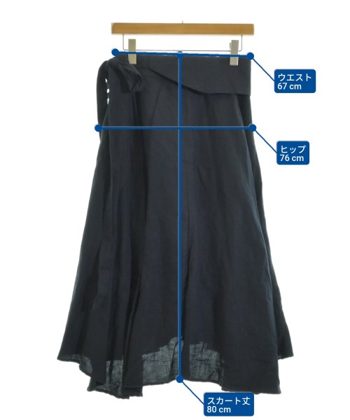 apart by lowrys（アパートバイローリーズ）ロング・マキシ丈スカート 紺 サイズ:L レディース/2200647812051