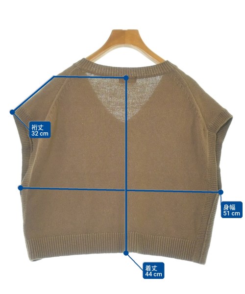 apart by lowrys（アパートバイローリーズ）ベスト 茶 サイズ:F レディース/2200643978027