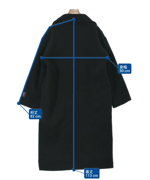 apart by lowrys（アパートバイローリーズ）チェスターコート 黒 サイズ:F レディース/2200647331187