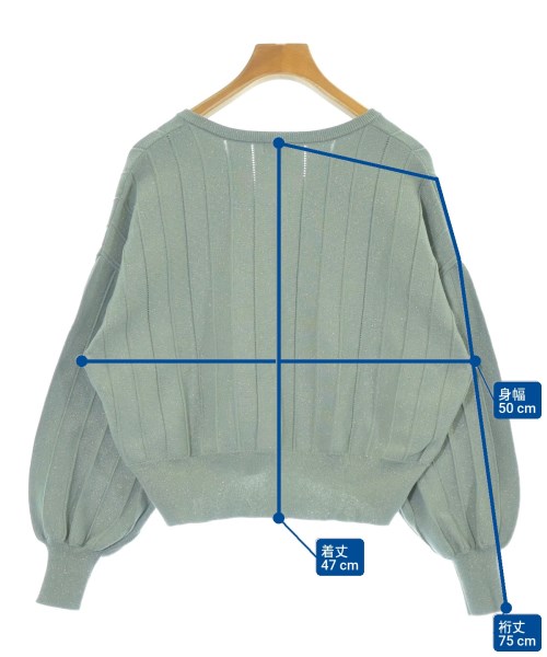 apart by lowrys（アパートバイローリーズ）カーディガン 青 サイズ:F レディース/2200661536049