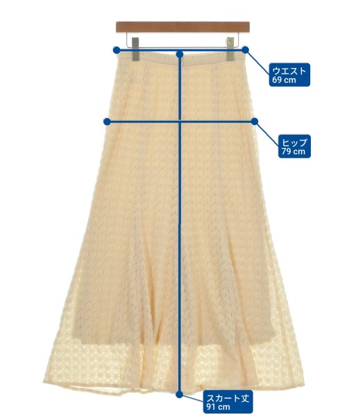 apart by lowrys（アパートバイローリーズ）ロング・マキシ丈スカート 白 サイズ:M レディース/2200665316098