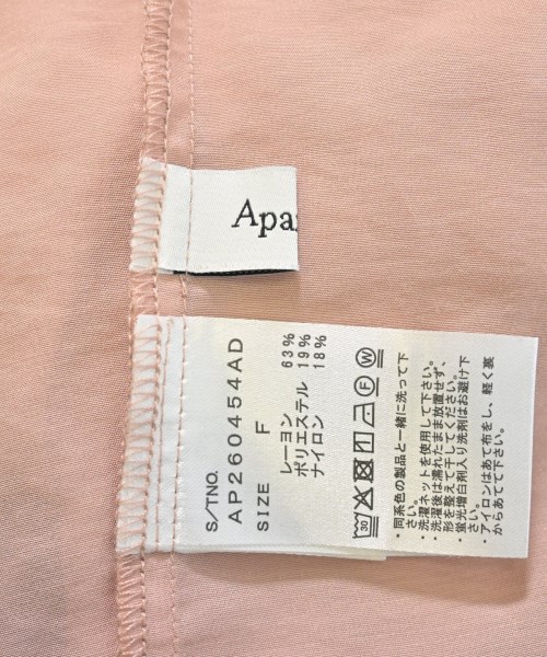apart by lowrys（アパートバイローリーズ）カジュアルシャツ ピンク サイズ:F レディース/2200668821070