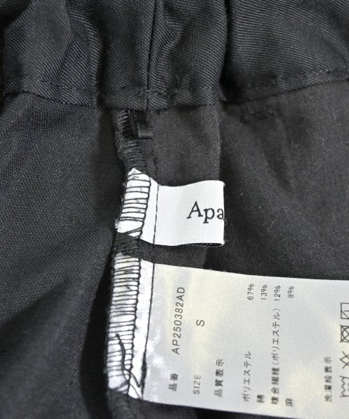 apart by lowrys（アパートバイローリーズ）スラックス 黒 サイズ:S レディース/2200684889047