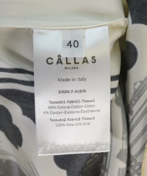 Callas（カラス）カジュアルシャツ 白 サイズ:40(L位) レディース/2200730520092