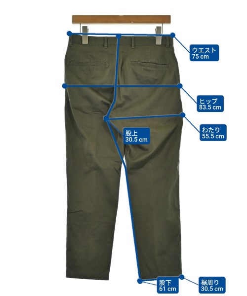 BEAUTY&YOUTH UNITED ARROWS（ビューティーアンドユースユナイテッドアローズ）クロップドパンツ カーキ サイズ:S メンズ/2200633680060