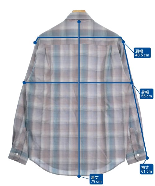 BEAUTY&YOUTH UNITED ARROWS（ビューティーアンドユースユナイテッドアローズ）カジュアルシャツ グレー サイズ:L メンズ/2200639899053