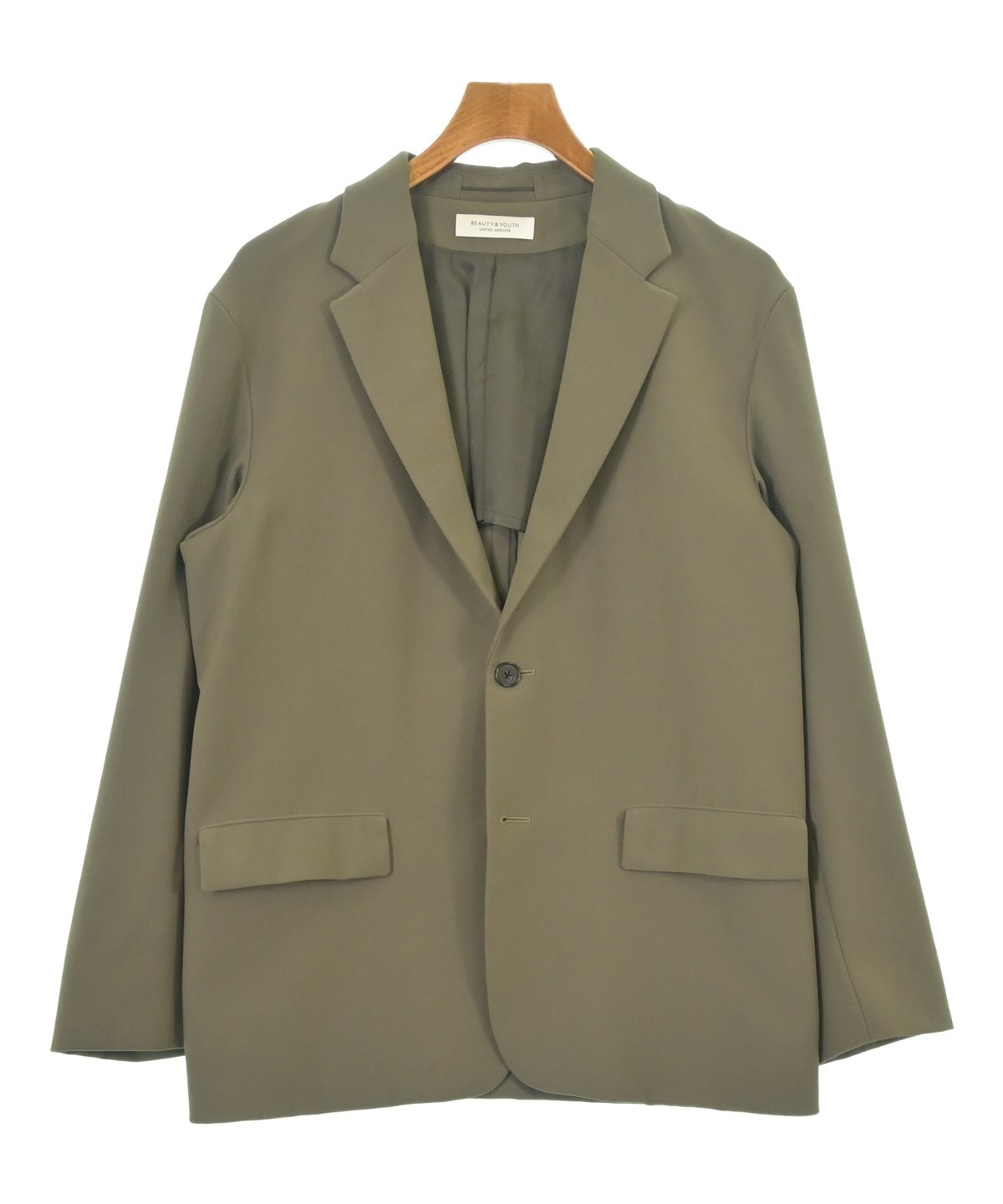 【極美品】春夏秋 ユナイテッドアローズ メンズ スーツ 46 M Y5 カーキ 極美品】春夏秋 ユナイテッドアローズ メンズ スーツ 46 M Y5 カーキ