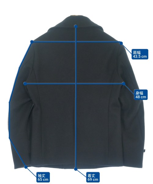 BEAUTY&YOUTH UNITED ARROWS（ビューティーアンドユースユナイテッドアローズ）ピーコート 黒 サイズ:S メンズ/2200621995084