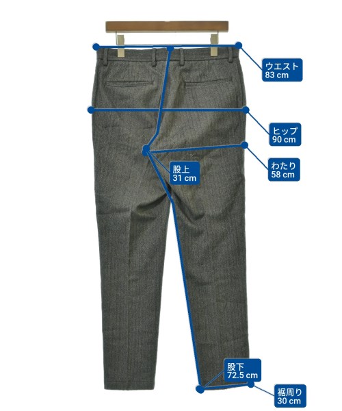 BEAUTY&YOUTH UNITED ARROWS（ビューティーアンドユースユナイテッドアローズ）スラックス グレー サイズ:L メンズ/2200618720019