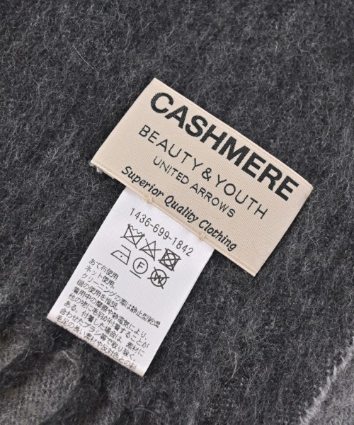 BEAUTY&YOUTH UNITED ARROWS（ビューティーアンドユースユナイテッドアローズ）マフラー グレー サイズ:- メンズ/2200610616051