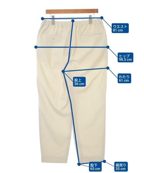 BEAUTY&YOUTH UNITED ARROWS（ビューティーアンドユースユナイテッドアローズ）スラックス 白 サイズ:XL メンズ/2200616829035