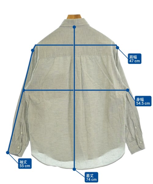 BEAUTY&YOUTH UNITED ARROWS（ビューティーアンドユースユナイテッドアローズ）カジュアルシャツ グレー サイズ:S メンズ/2200596513061