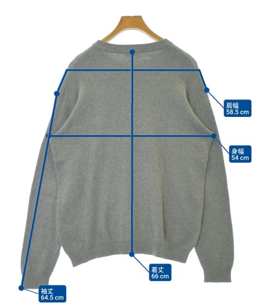 BEAUTY&YOUTH UNITED ARROWS（ビューティーアンドユースユナイテッドアローズ）ニット・セーター グレー サイズ:M メンズ/2200682282017