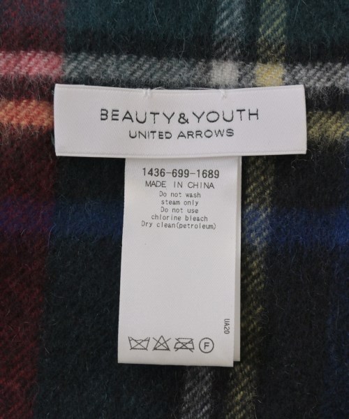 BEAUTY&YOUTH UNITED ARROWS（ビューティーアンドユースユナイテッドアローズ）マフラー 黒 サイズ:- メンズ/2200695885250