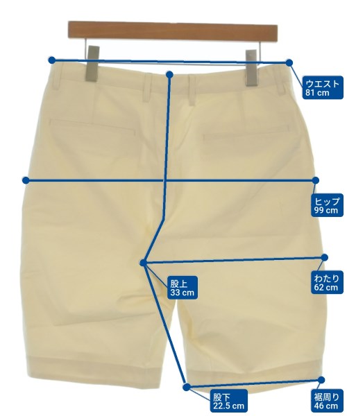 BEAUTY&YOUTH UNITED ARROWS（ビューティーアンドユースユナイテッドアローズ）ショートパンツ 白 サイズ:L メンズ/2200638308389