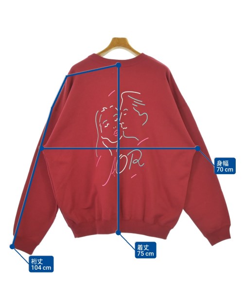 BEAUTY&YOUTH UNITED ARROWS（ビューティーアンドユースユナイテッドアローズ）スウェット 赤 サイズ:L メンズ/2200646005096