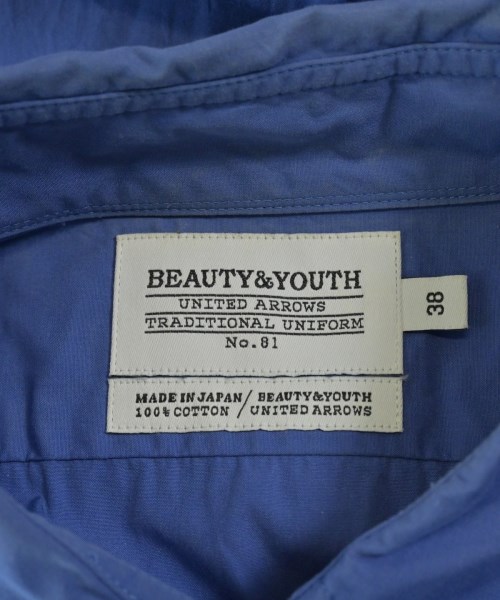 BEAUTY&YOUTH UNITED ARROWS（ビューティーアンドユースユナイテッドアローズ）カジュアルシャツ 青 サイズ:38(S位) メンズ/2200665360046
