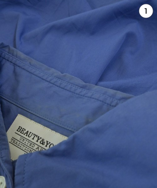 BEAUTY&YOUTH UNITED ARROWS（ビューティーアンドユースユナイテッドアローズ）カジュアルシャツ 青 サイズ:38(S位) メンズ/2200665360046