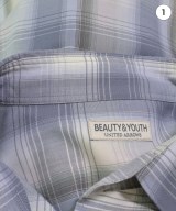 BEAUTY&YOUTH UNITED ARROWS（ビューティーアンドユースユナイテッドアローズ）カジュアルシャツ グレー サイズ:S メンズ/2200734678027