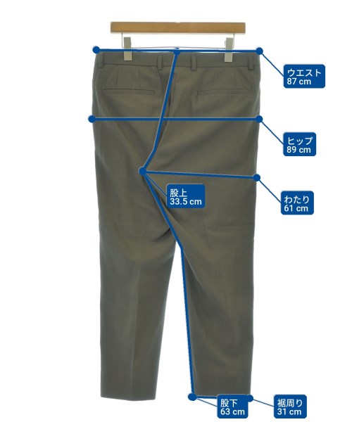 BEAUTY&YOUTH UNITED ARROWS（ビューティーアンドユースユナイテッドアローズ）スラックス カーキ サイズ:XL メンズ/2200726050107