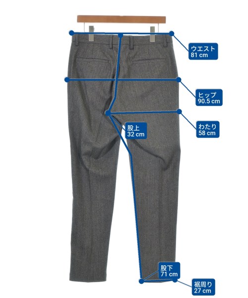 BEAUTY&YOUTH UNITED ARROWS（ビューティーアンドユースユナイテッドアローズ）スラックス グレー サイズ:L メンズ/2200678988350