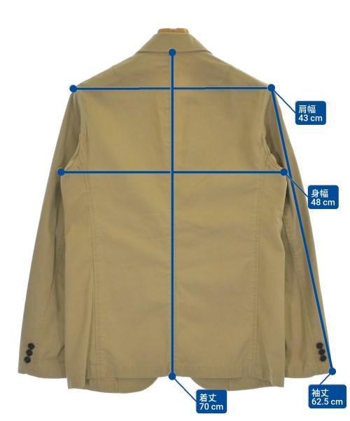 BEAUTY&YOUTH UNITED ARROWS（ビューティーアンドユースユナイテッドアローズ）テーラードジャケット ベージュ サイズ:M メンズ/2200690542042