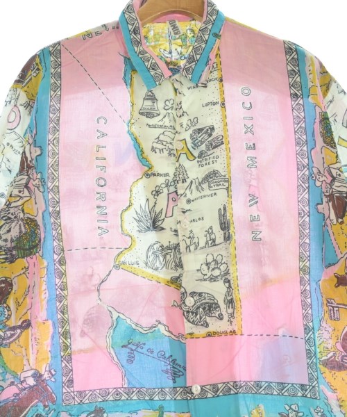 BINDU（ビンドゥ）カジュアルシャツ ピンク サイズ:L メンズ/2200664861070