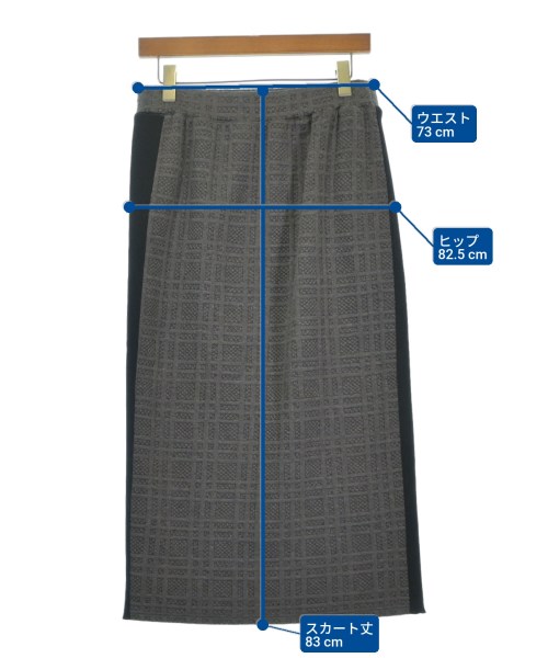 ADORE（アドーア）ロング・マキシ丈スカート グレー サイズ:38(M位) レディース/2200621419719