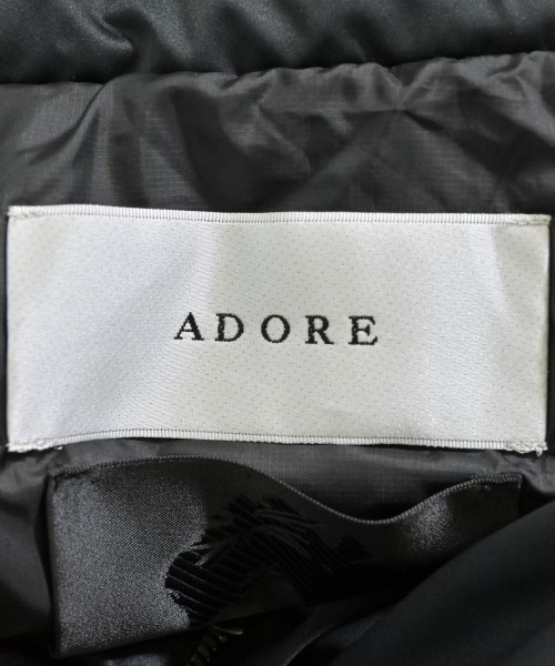 ADORE（アドーア）ダウンジャケット/ダウンベスト 黒 サイズ:38(M位) レディース/2200629259140