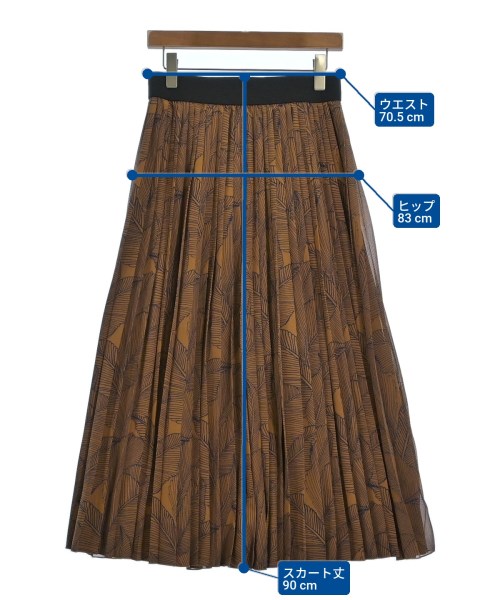 ADORE（アドーア）ロング・マキシ丈スカート 茶 サイズ:38(M位) レディース/2200623620069