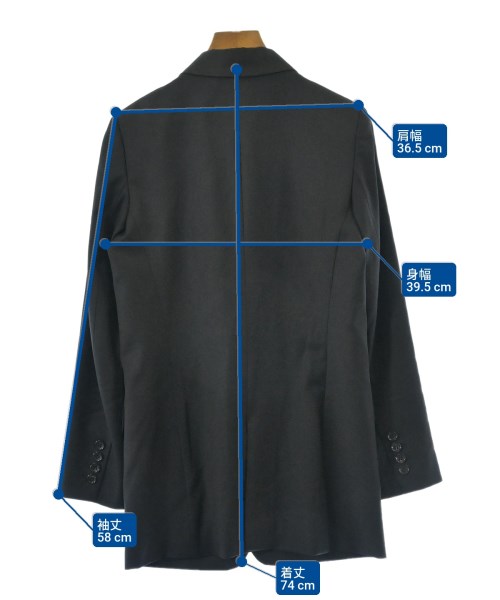 ADORE（アドーア）テーラードジャケット 黒 サイズ:36(S位) レディース/2200625845019