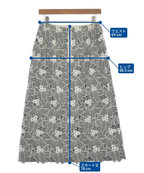 ADORE（アドーア）ロング・マキシ丈スカート グレー サイズ:38(M位) レディース/2200615351285