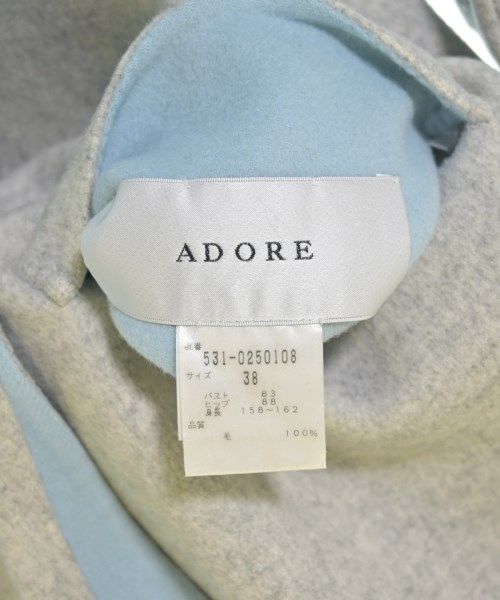 ADORE（アドーア）チェスターコート 青 サイズ:38(M位) レディース/2200621398014