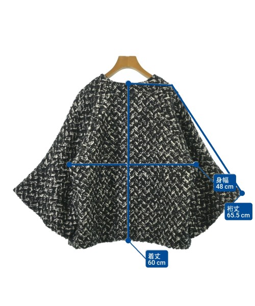 ADORE（アドーア）ノーカラージャケット 黒 サイズ:38(M位) レディース/2200669837025